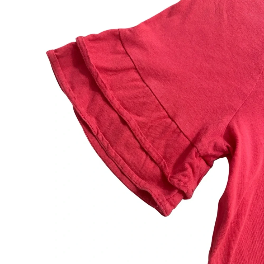 Michael by Michael Kors Pink Ruffle Sleeve Women's Top - Picture 4 of 6